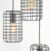 Hanglamp Solido - Zwart - Metaal - 3-Lichts